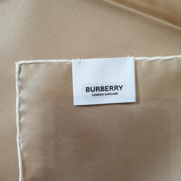 Burberry Square Silk Shawl - Beige - Picture 4 of 6